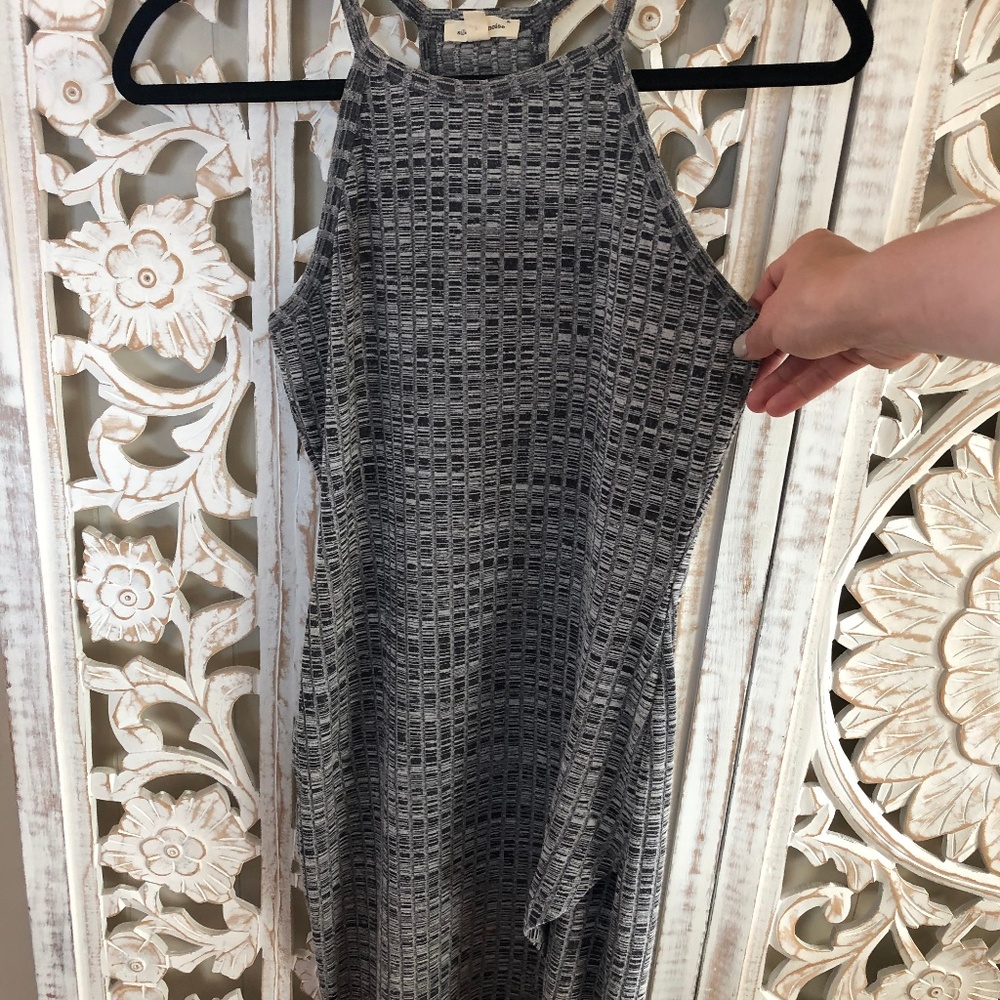 grey racerback bodycon dress Silence + Noise